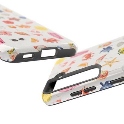 Customizable: Tropical Summer Phone Case, Vivid Coastal Design, Perfect Gift for Beach Lovers, Vacation Memories, Durable Tough Cases