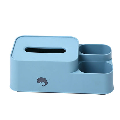 Desktop storage tissue box