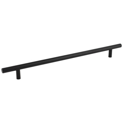 96 mm Center-to-Center Hollow Matte Black Stainless Steel Naples Cabinet Bar Pull