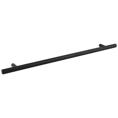 96 mm Center-to-Center Hollow Matte Black Stainless Steel Naples Cabinet Bar Pull