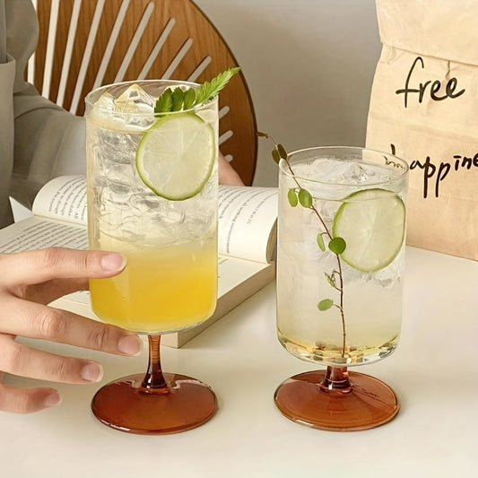Elegant Stemmed Water Glasses Set, Multipurpose Reusable Insulated
