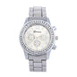Geneva Men's Diamond-Acc Quartz Watch - Three-Eye Alloy Design