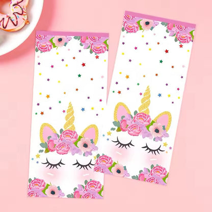 Unicorn Party Favor Bags - Kids Birthday Treat Bags 10-Pack