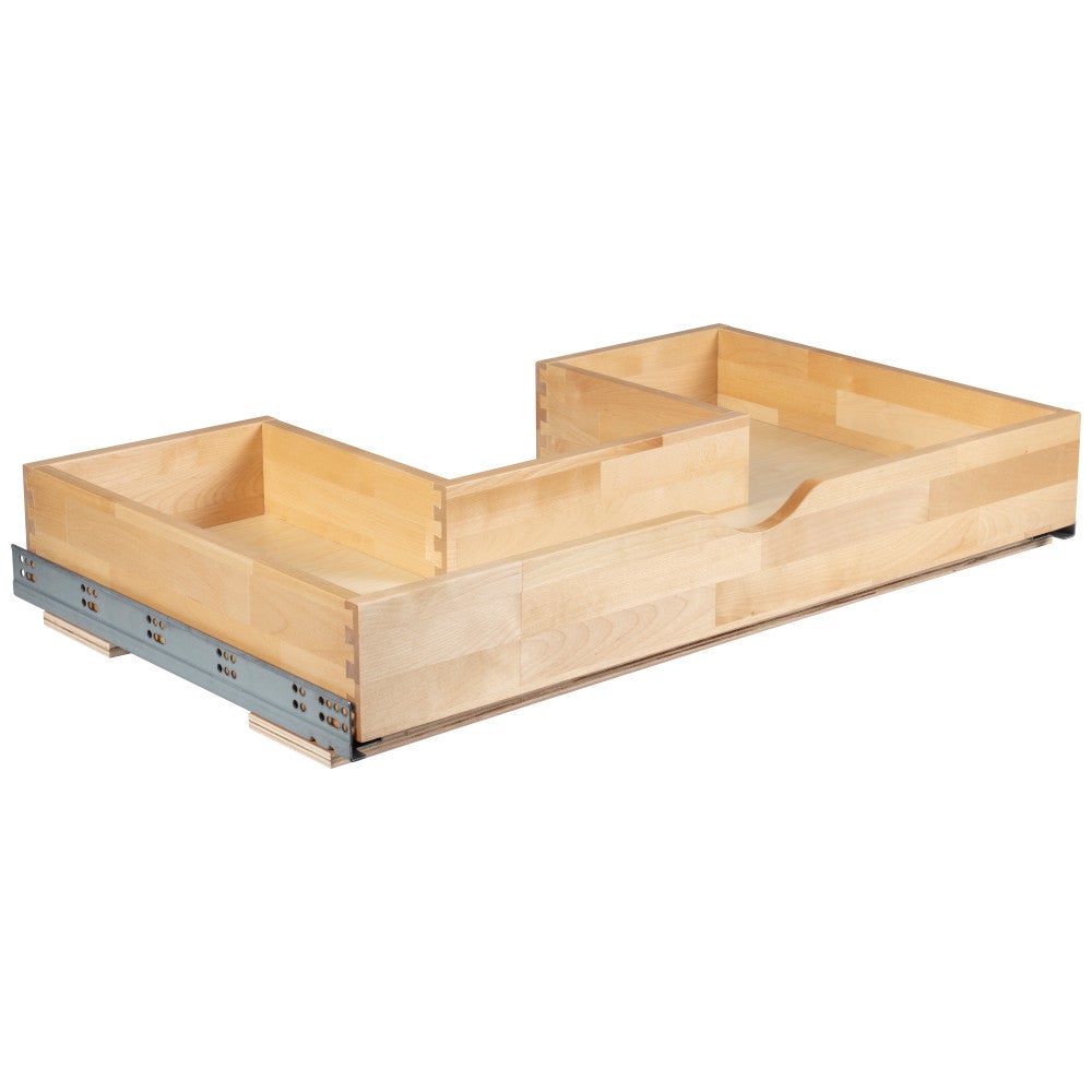 U-Shape Rollout Drawer Box for vanity cabinet