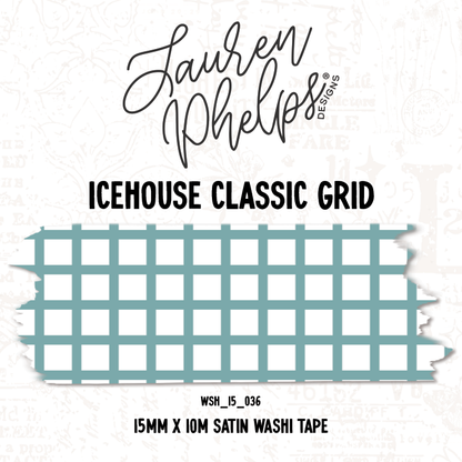 Icehouse Classic Grid 15mm washi