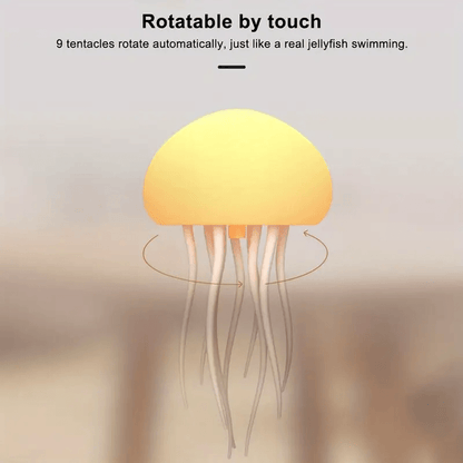 Voice-Controlled Jellyfish Night Light | Ambient LED Mood Lamp for Home Decor