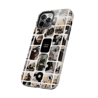 Retro Collage Phone Case - You Are Valued, Durable Protection for Your Device, Thoughtful Gift for Friends & Family, Perfect for Any [...]