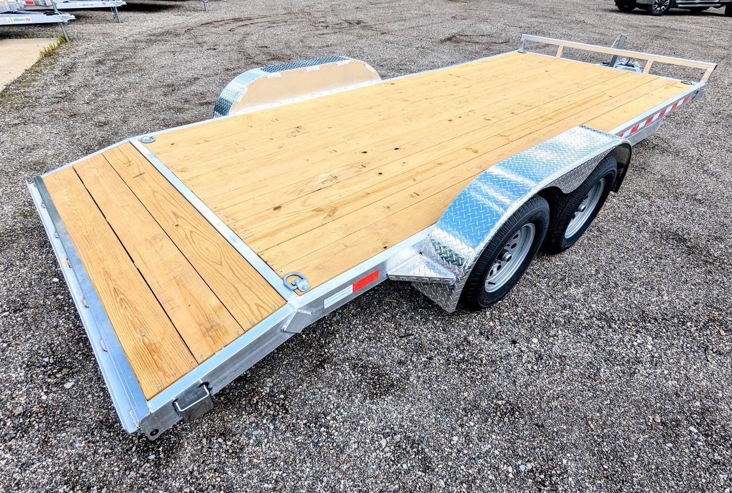 Silver Ox 7k Aluminum Car Hauler Trailer 16+2 - 18ft Overall Deck