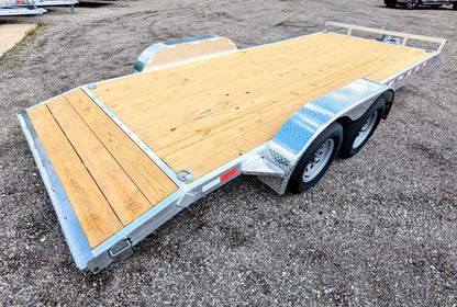 Silver Ox 7k Aluminum Car Hauler Trailer 22+2 - 24ft Overall Deck