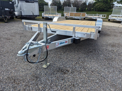 Silver Ox 7k Aluminum Car Hauler Trailer 22+2 - 24ft Overall Deck