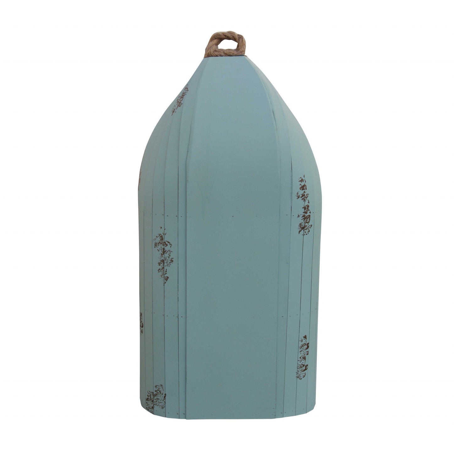 Distressed Blue Canoe Hanging Shelf | Kitchen [Wood] | Kitchen + Metal