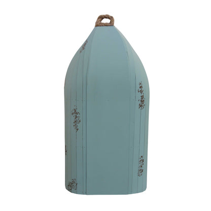 Distressed Blue Canoe Hanging Shelf | Kitchen [Wood] | Kitchen + Metal