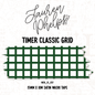Timber Classic Grid 15mm washi