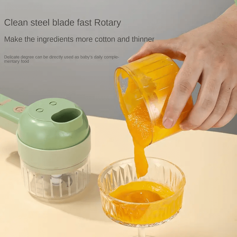 4 In 1 Handheld Electric Vegetable Cutter