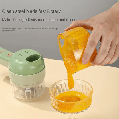 4 In 1 Handheld Electric Vegetable Cutter