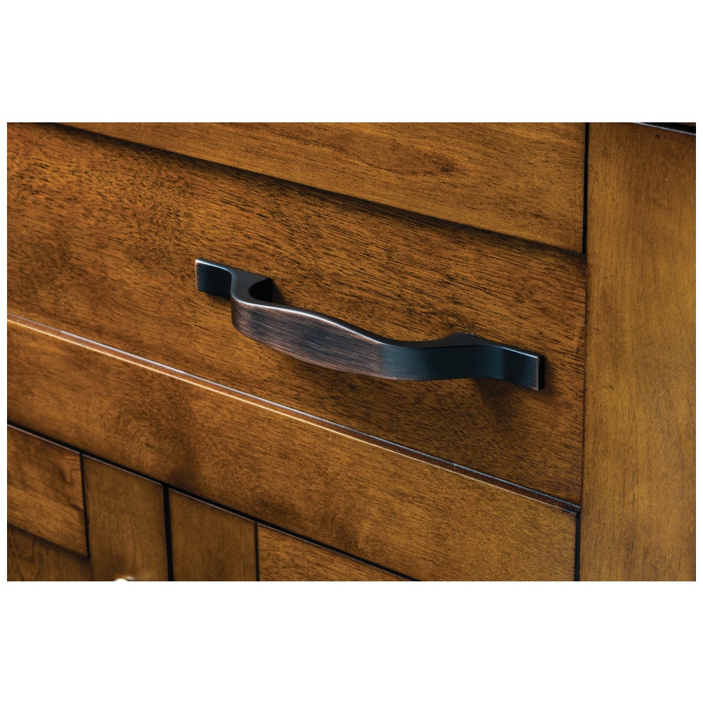 96 mm Center-to-Center Satin Nickel Square Cosgrove Cabinet Pull