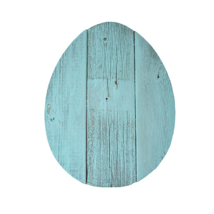 12inches Farmhouse Turquoise Wooden Large Egg