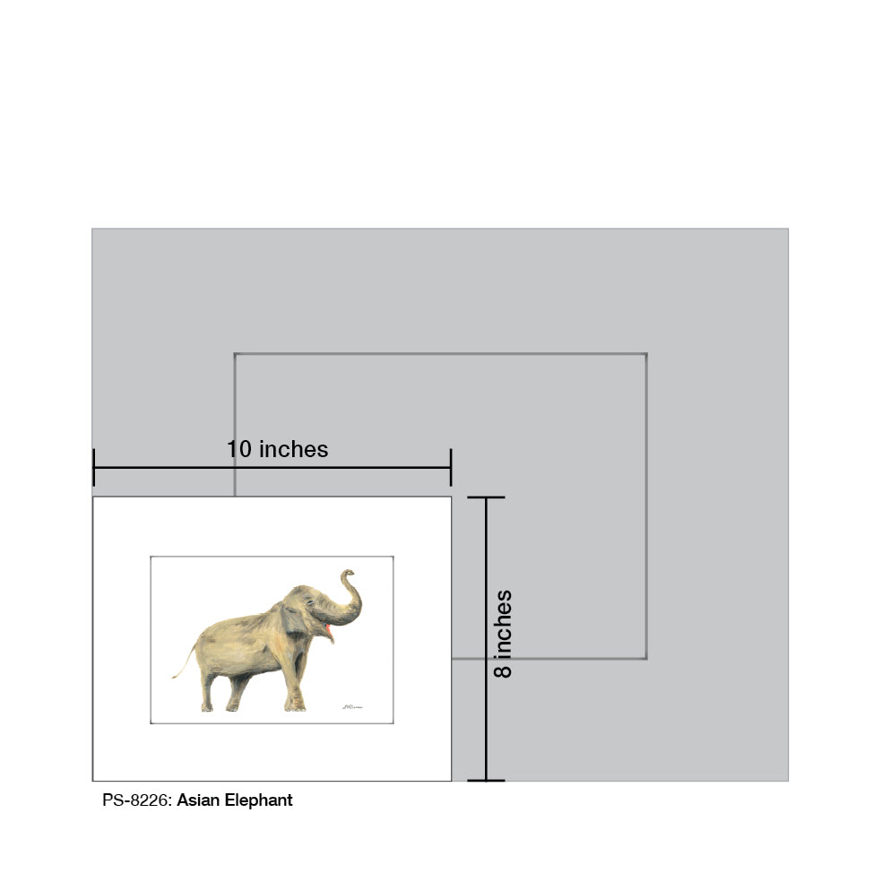 Asian Elephant, Print (#8226A)