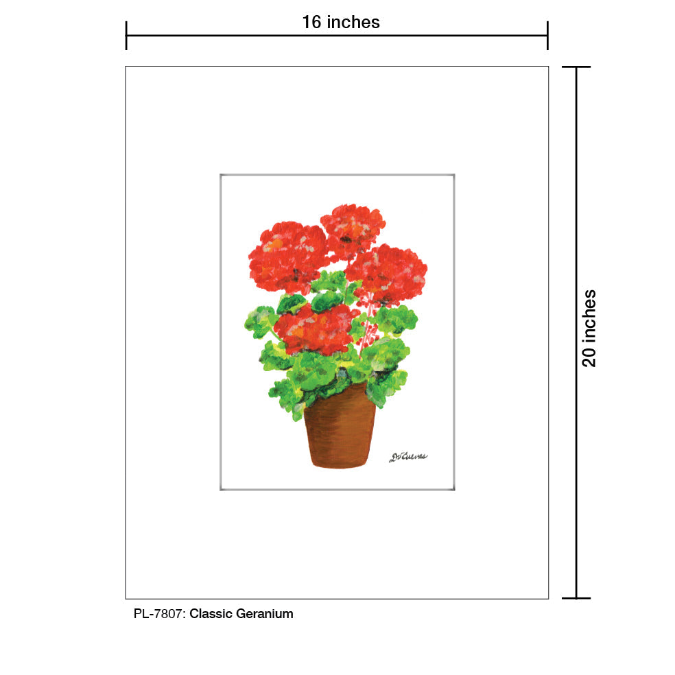 Classic Geranium, Print (#7807A)
