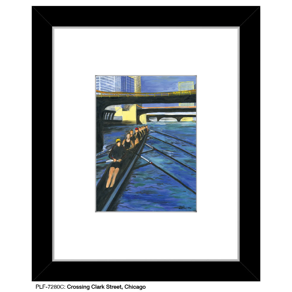 Crossing Clark Street, Chicago, Print (#7280C)