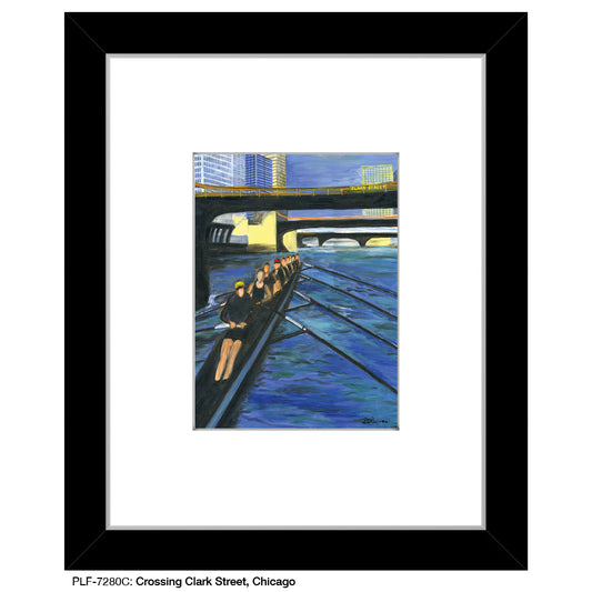 Crossing Clark Street, Chicago, Print (#7280C)