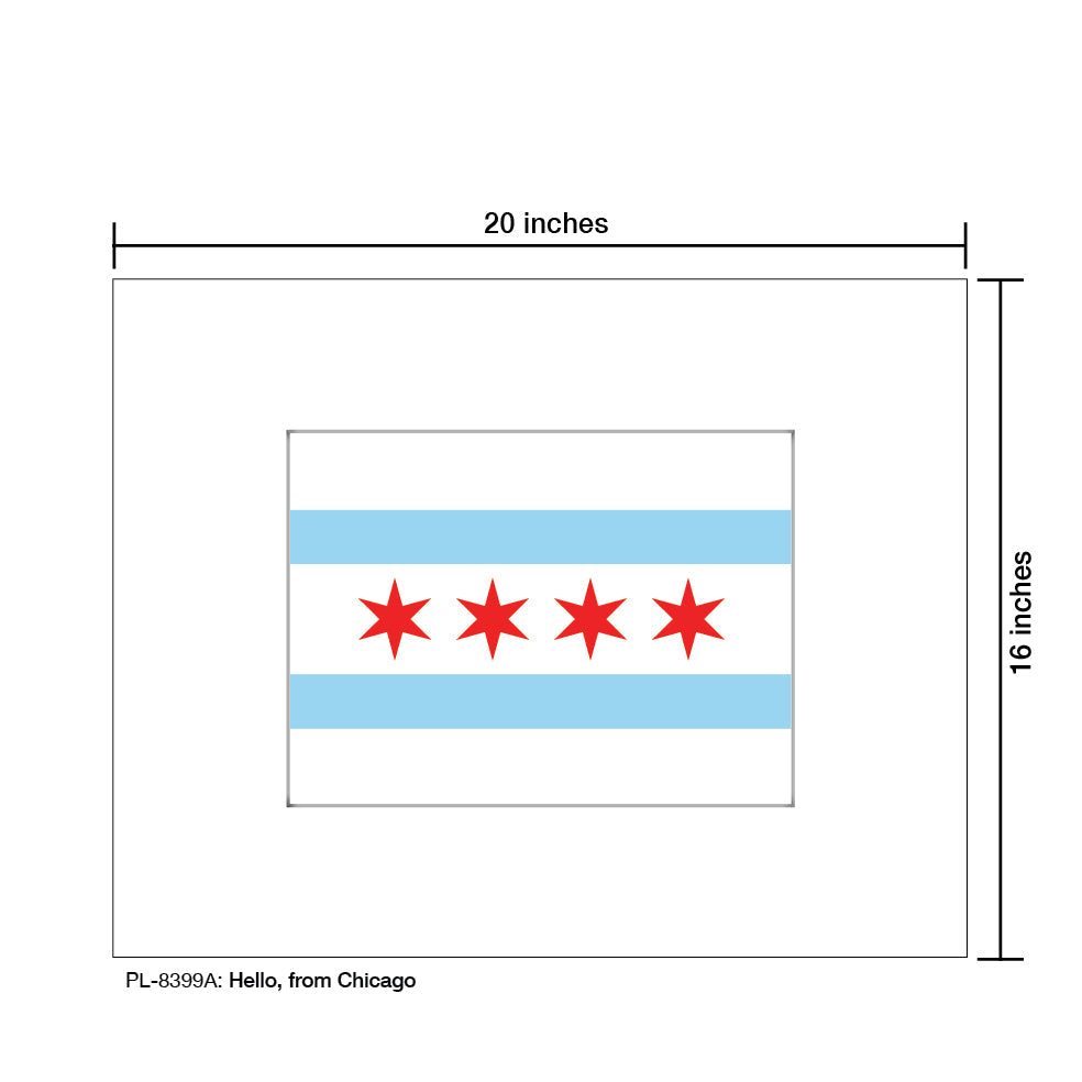 Hello, from Chicago, Print (#8399A)
