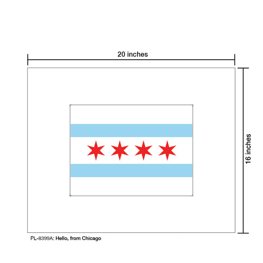 Hello, from Chicago, Print (#8399A)