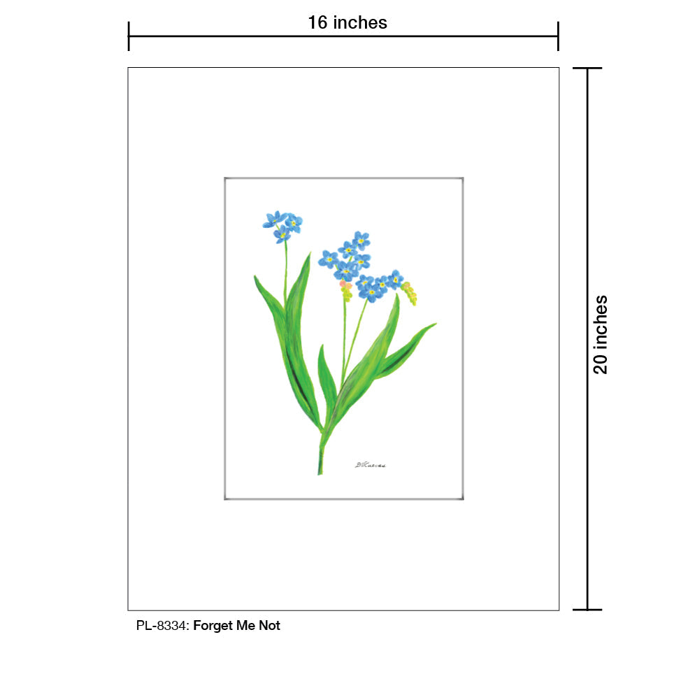 Forget Me Not, Print (#8334F)