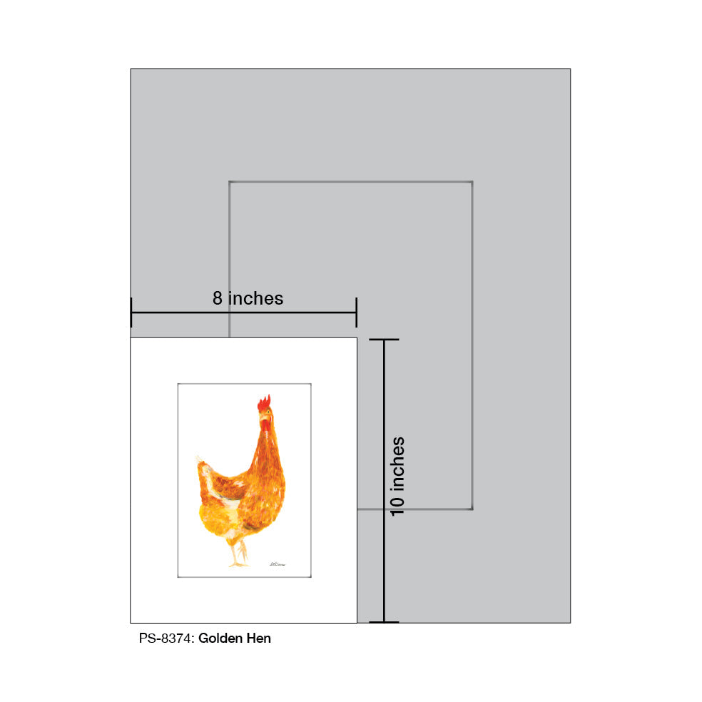 Golden Hen, Print (#8374B)