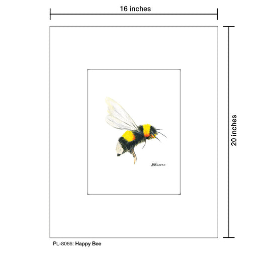 Happy Bee, Print (#8066C)