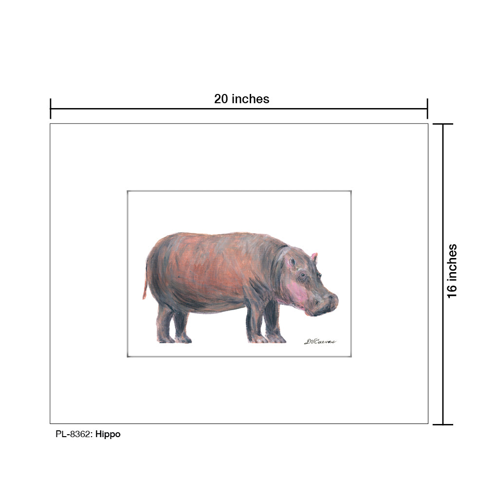 Hippo, Print (#8362B)