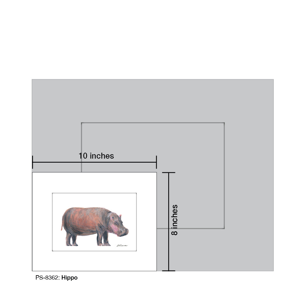 Hippo, Print (#8362B)
