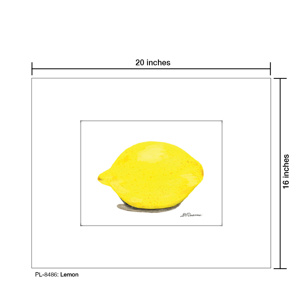 Lemon, Print (#8486A)