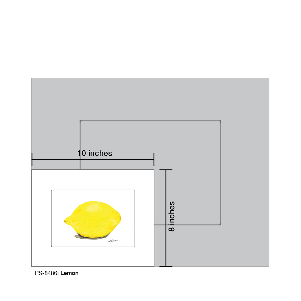 Lemon, Print (#8486A)
