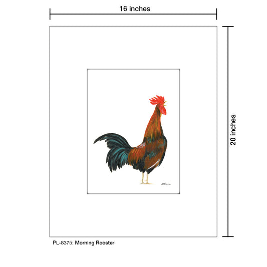 Morning Rooster, Print (#8375A)