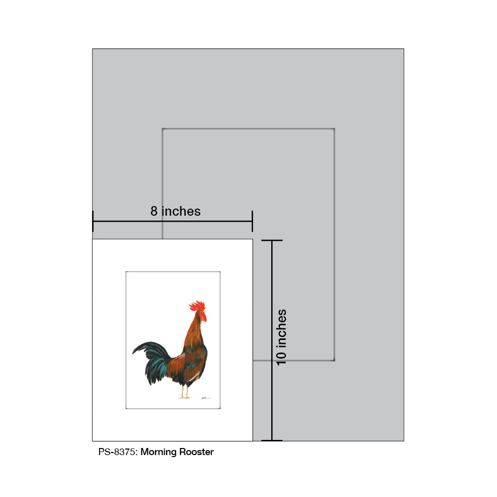 Morning Rooster, Print (#8375A)