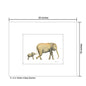 Mother & Baby Elephant, Print (#8359C)