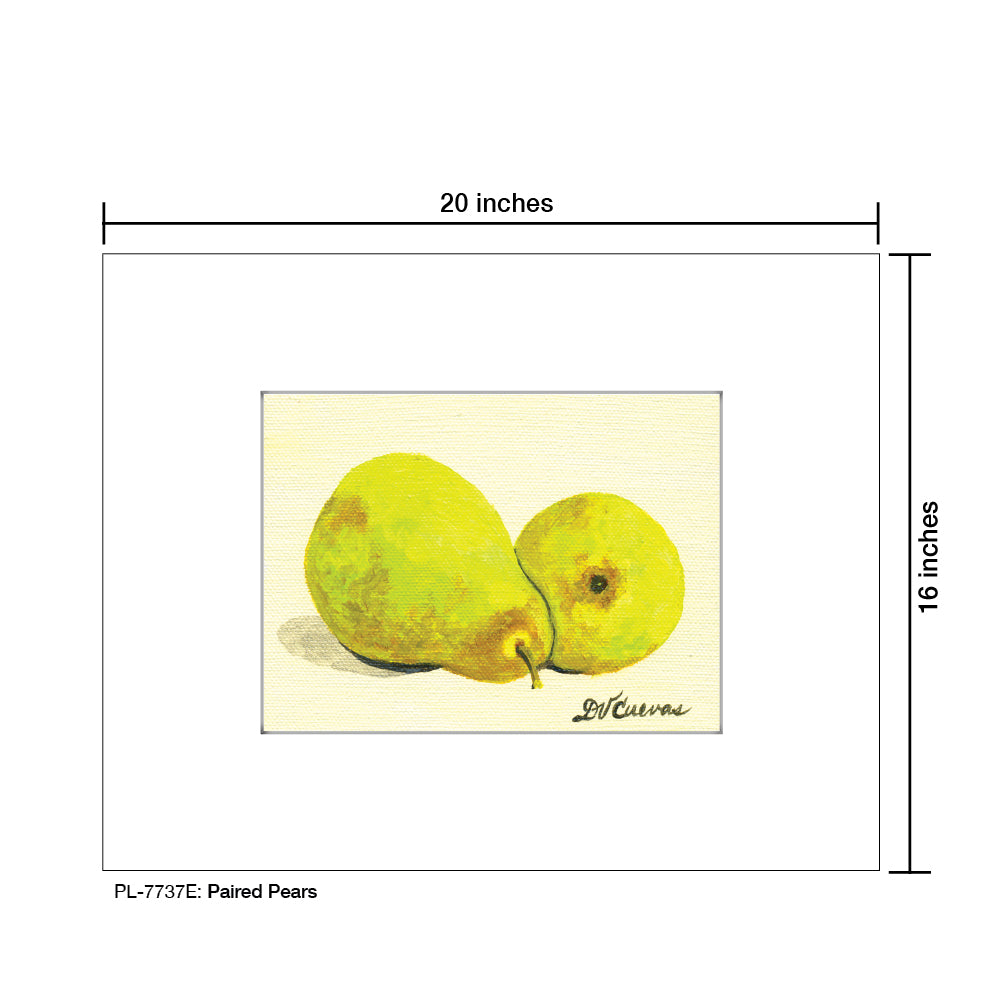 Paired Pears, Print (#7737E)