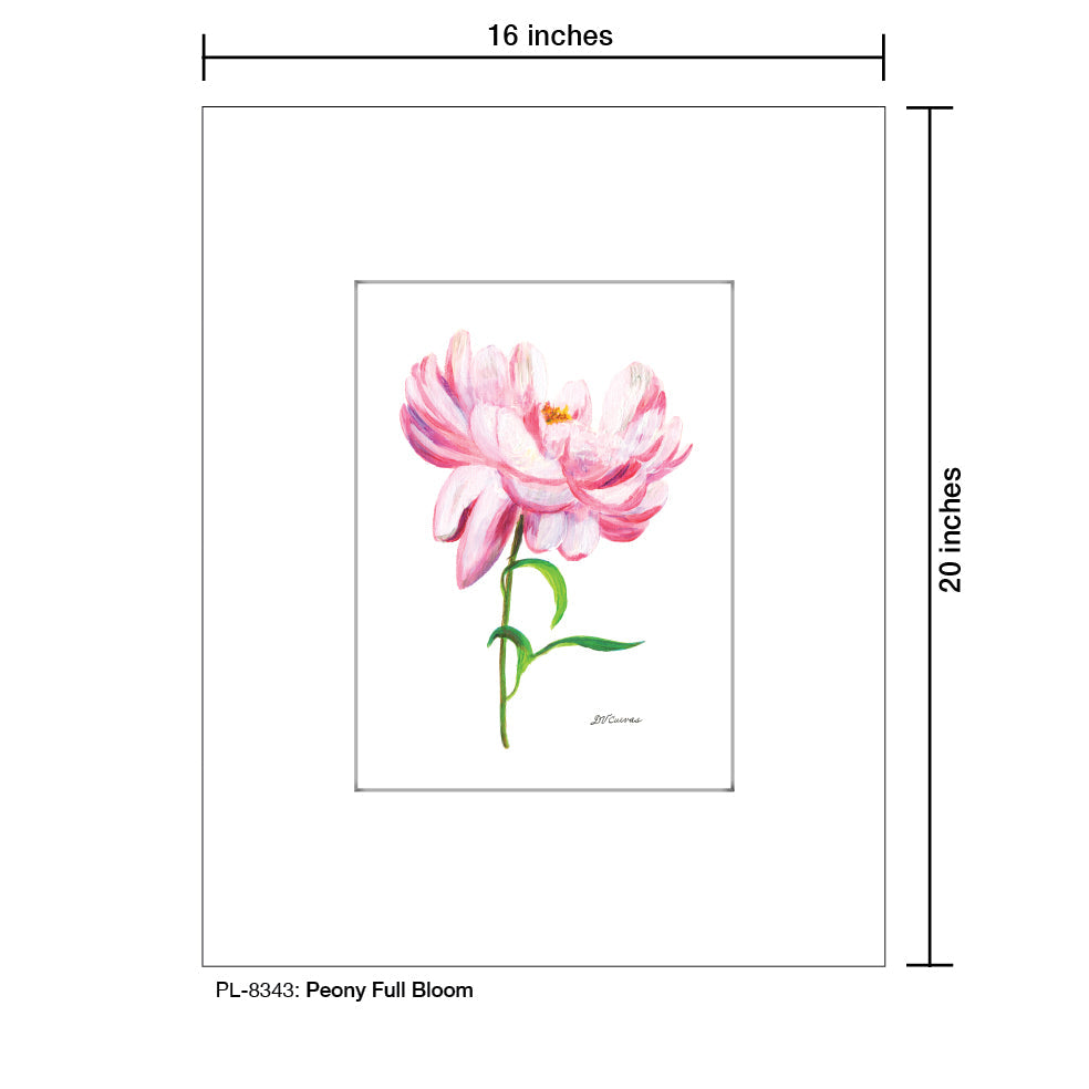 Peony Full Bloom, Print (#8343B)
