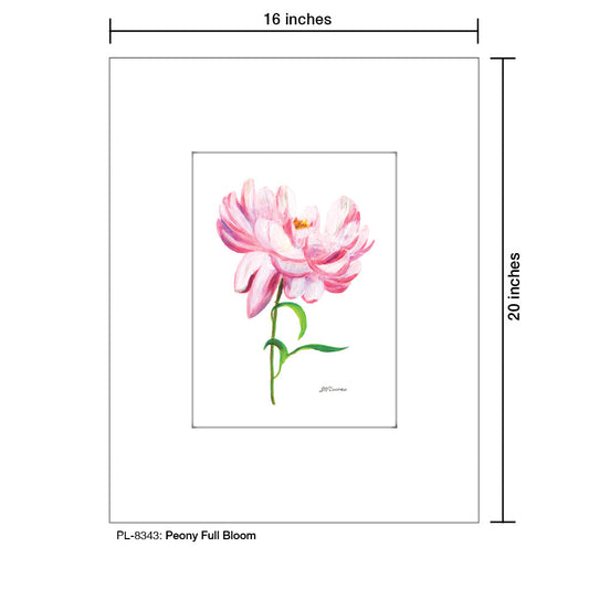 Peony Full Bloom, Print (#8343B)