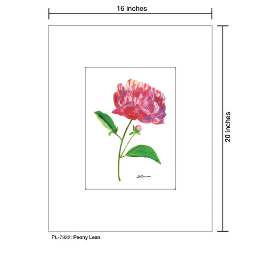 Peony Lean, Print (#7822A)