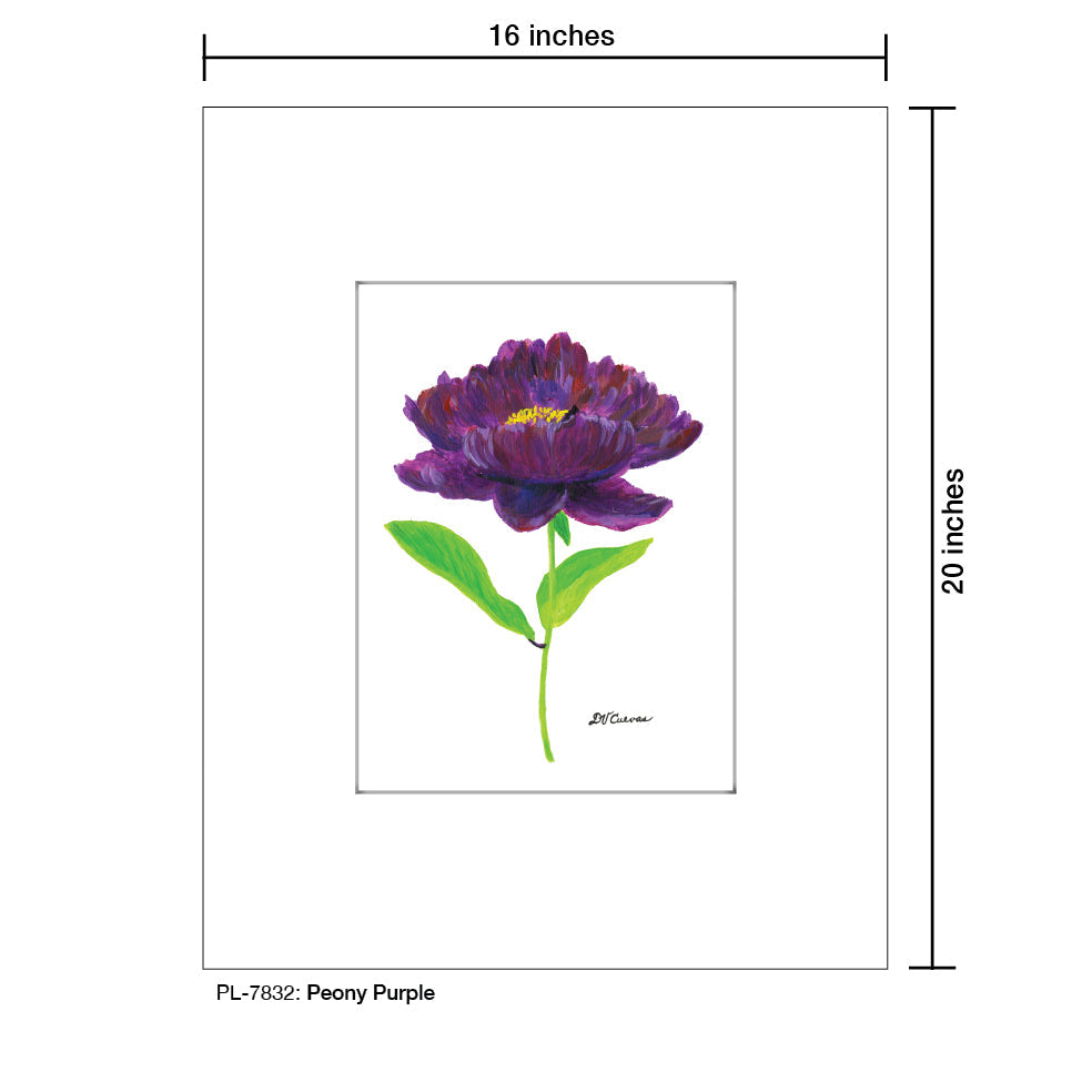 Peony Purple, Print (#7832A)