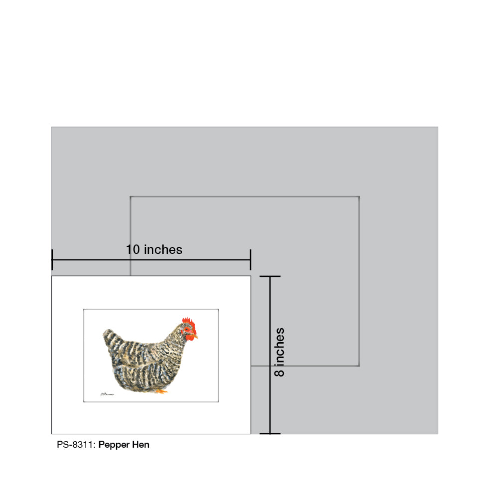 Pepper Hen, Print (#8311D)