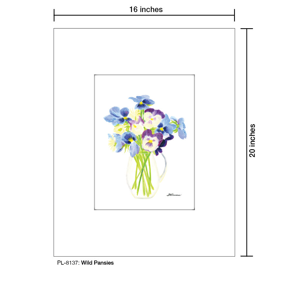 Wild Pansies, Print (#8137E)