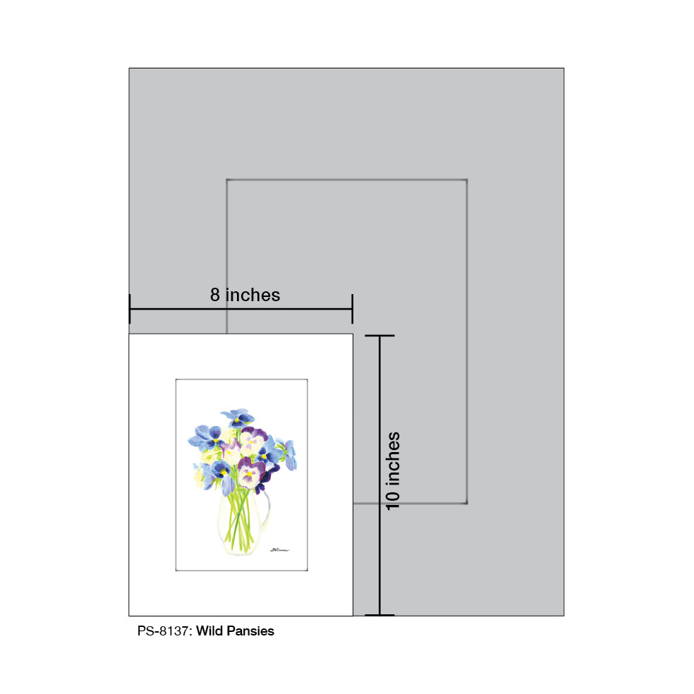 Wild Pansies, Print (#8137E)