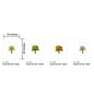 Seasons Tree Twin, Print (#7562-QUAD)