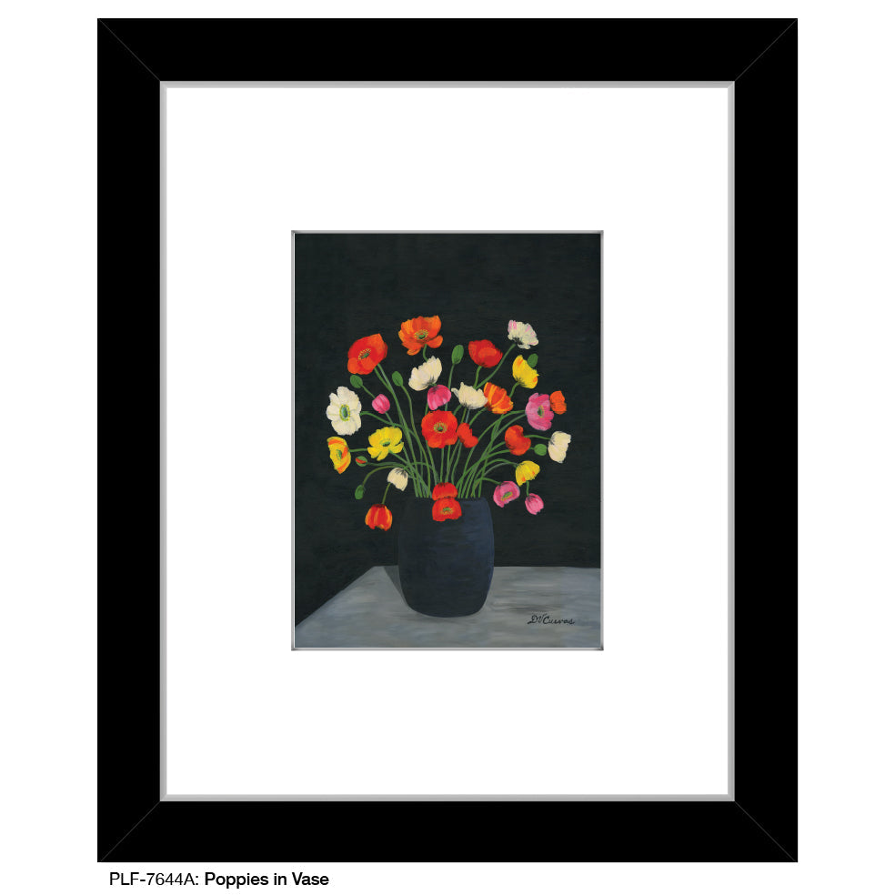 Poppies in Vase, Print (#7644A)