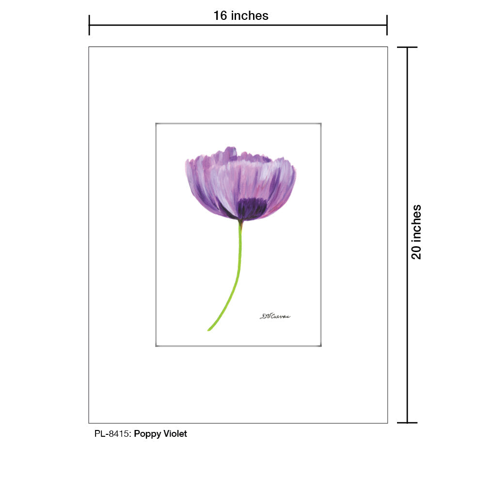 Poppy Violet, Print (#8415A)