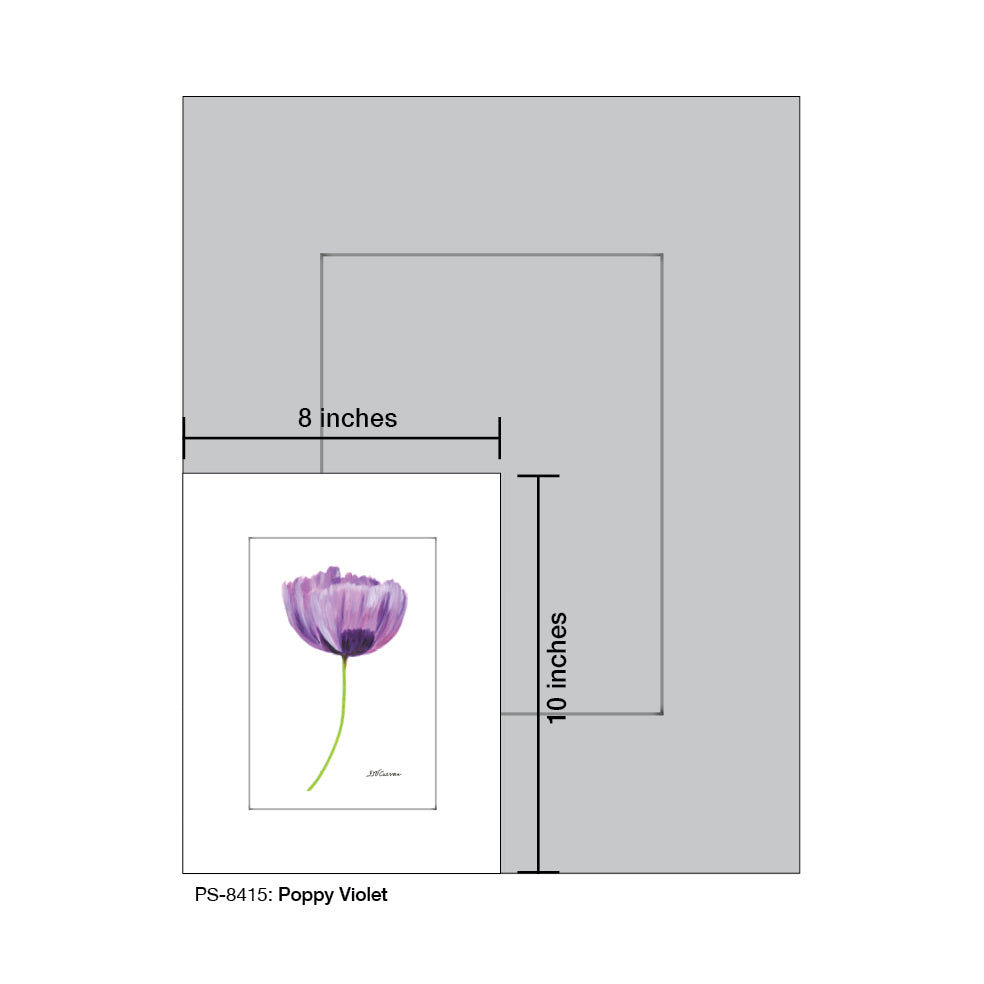 Poppy Violet, Print (#8415A)