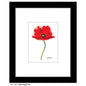 Red Poppy Fan, Print (#7501A)